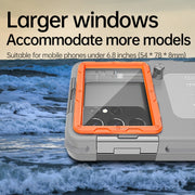 Diving Shell Gen2 Upgrade IP68 Water-resistant Phone Case(Grey Orange)