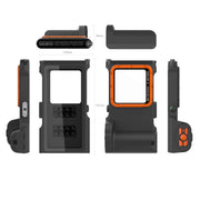 Diving Shell Gen3 Bluetooth Water-resistant Phone Case(Black Orange)