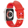 For Apple Watch 38mm Luminous Colorful Light Silicone Watch Band(Red) - Watch Bands by PMC TechLife | Online Shopping South Africa | PMC TechLife