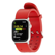 For Apple Watch 38mm Luminous Colorful Light Silicone Watch Band(Red)