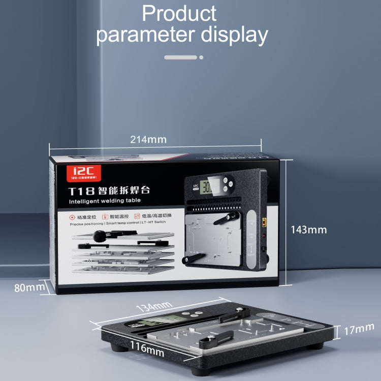 i2C T18 LCD Display PCB Motherboard Layered Desoldering Station For iPhone X-15 Pro Max, US Plug