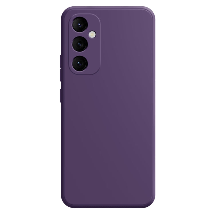 For Samsung Galaxy S24 5G Imitation Liquid Silicone Phone Case(Dark Purple)