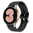 For Samsung Galaxy Watch 6 Leopard Print Embossed Silicone Watch Band(Black) - Watch Bands by PMC TechLife | Online Shopping South Africa | PMC TechLife