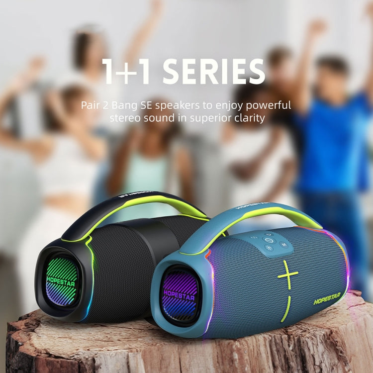 HOPESTAR H61 Outdoor IPX6 Water-resistant Portable 50W Surround Bluetooth Speaker(Black)