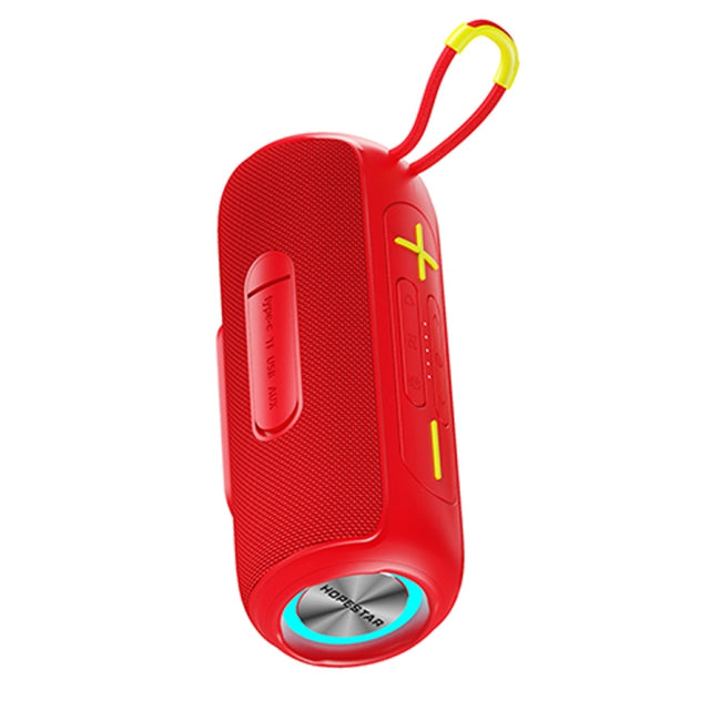 HOPESTAR P26 Outdoor Portable lPX6 Water-resistant Dazzling Bluetooth Speaker(Red)