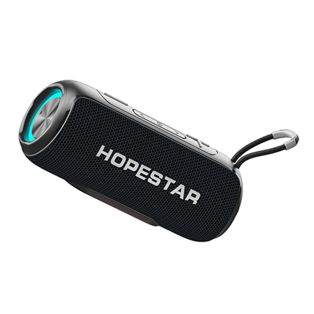 HOPESTAR P26 Outdoor Portable lPX6 Water-resistant Dazzling Bluetooth Speaker(Black)