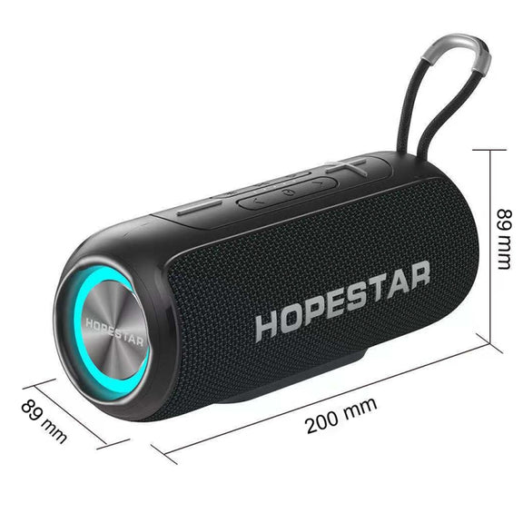HOPESTAR P26 Outdoor Portable lPX6 Water-resistant Dazzling Bluetooth Speaker(Grey)