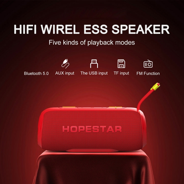 HOPESTAR P26 Outdoor Portable lPX6 Water-resistant Dazzling Bluetooth Speaker(Grey)