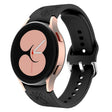 For Samsung Galaxy Watch 6 Sunflower Pattern Embossed Silicone Watch Band(Black) - Watch Bands by PMC TechLife | Online Shopping South Africa | PMC TechLife