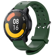 22mm Luminous Colorful Light Silicone Watch Band(Green)