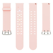 22mm Luminous Colorful Light Silicone Watch Band(Pink)