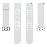 22mm Luminous Colorful Light Silicone Watch Band(Light Grey)