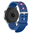 22mm Luminous Colorful Light Silicone Watch Band(Blue) - 22mm Bands by PMC TechLife | Online Shopping South Africa | PMC TechLife