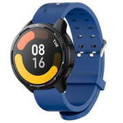 22mm Luminous Colorful Light Silicone Watch Band(Blue)