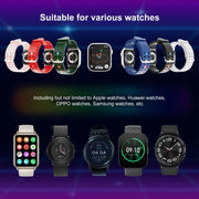 22mm Luminous Colorful Light Silicone Watch Band(Green)