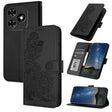 For Tecno Spark Go 2024 Datura Flower Embossed Flip Leather Phone Case(Black) - Tecno Cases by PMC Jewellery | Online Shopping South Africa | PMC Jewellery | Buy Now Pay Later Mobicred