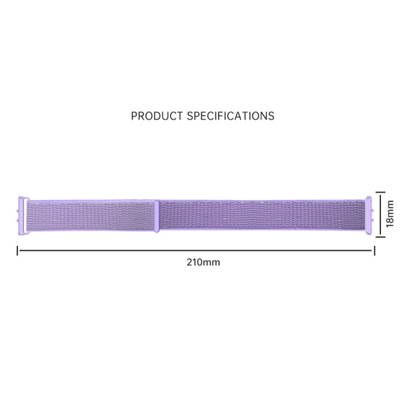 For Samsung Galaxy Fit 3 Woven Nylon Loop Watch Band(Black)