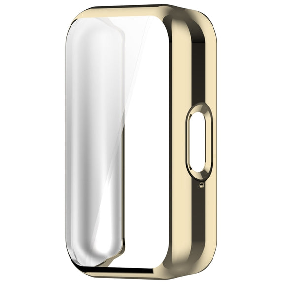 For Samsung Galaxy Fit 3 Full Coverage TPU Electroplated Watch Protective Case(Light Gold)