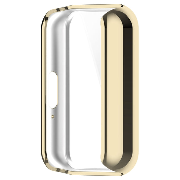 For Samsung Galaxy Fit 3 Full Coverage TPU Electroplated Watch Protective Case(Light Gold)