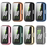 For Samsung Galaxy Fit 3 Full Coverage TPU Electroplated Watch Protective Case(Silver)