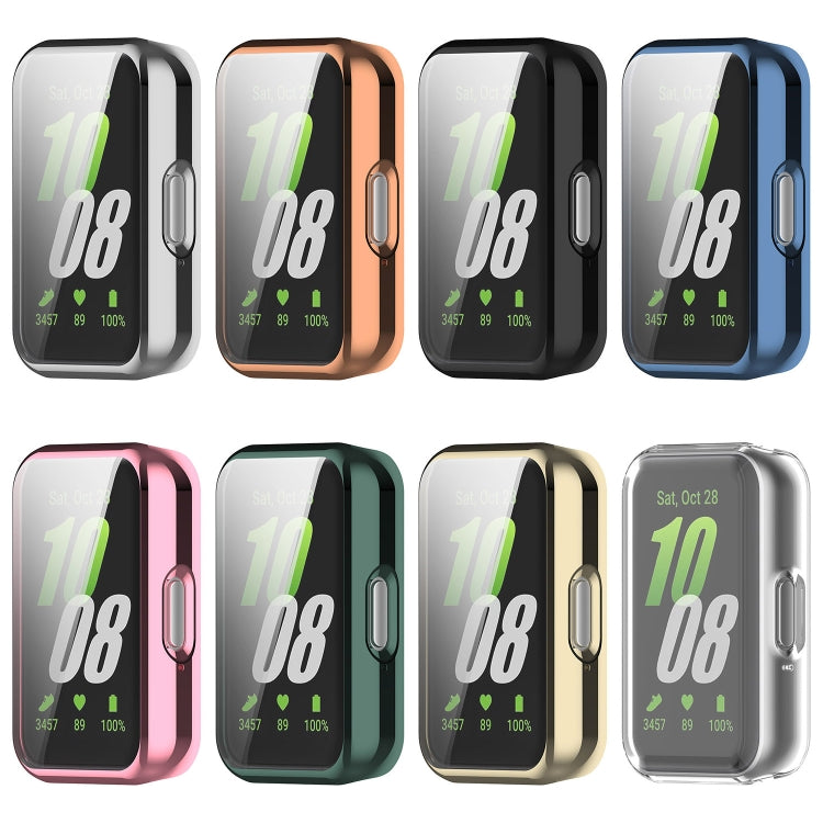 For Samsung Galaxy Fit 3 Full Coverage TPU Electroplated Watch Protective Case(Rose Gold)