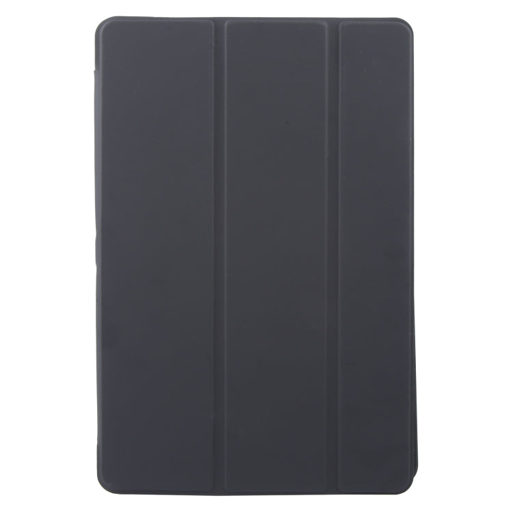 For Lenovo Tab M11/ Xiaoxin Pad 11 2024 Tri-fold Silicone Leather Tablet Case(Black)