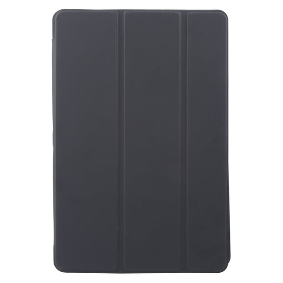 For Lenovo Tab M11/ Xiaoxin Pad 11 2024 Tri-fold Silicone Leather Tablet Case(Black)