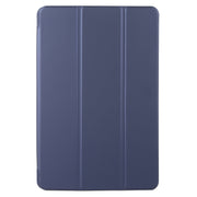 For Lenovo Tab M11/ Xiaoxin Pad 11 2024 Tri-fold Silicone Leather Tablet Case(Dark Blue)