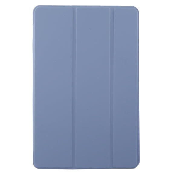 For Lenovo Tab M11/ Xiaoxin Pad 11 2024 Tri-fold Silicone Leather Tablet Case(Lavender Purple)