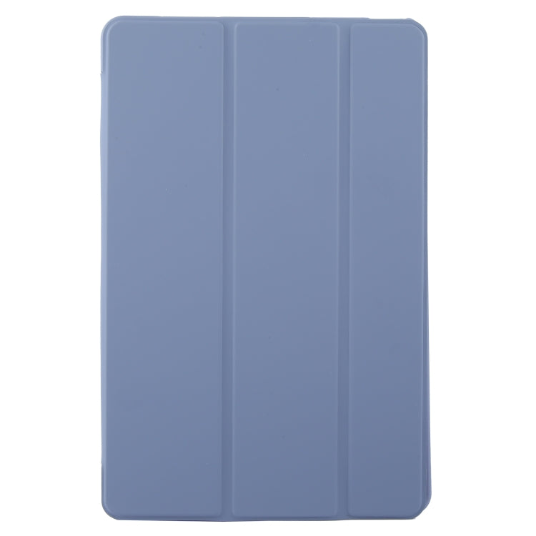 For Lenovo Tab M11/ Xiaoxin Pad 11 2024 Tri-fold Silicone Leather Tablet Case(Lavender Purple)