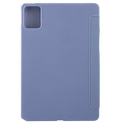 For Lenovo Tab M11/ Xiaoxin Pad 11 2024 Tri-fold Silicone Leather Tablet Case(Lavender Purple)