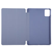 For Lenovo Tab M11/ Xiaoxin Pad 11 2024 Tri-fold Silicone Leather Tablet Case(Lavender Purple)