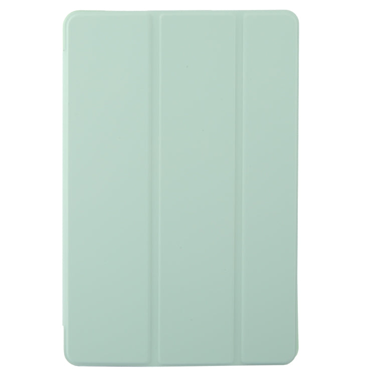 For Lenovo Tab M11/ Xiaoxin Pad 11 2024 Tri-fold Silicone Leather Tablet Case(Green)