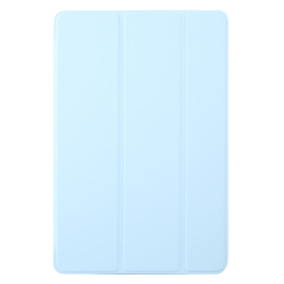 For Lenovo Tab M11/ Xiaoxin Pad 11 2024 Tri-fold Silicone Leather Tablet Case(Ice Blue)