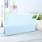 For Lenovo Tab M11/ Xiaoxin Pad 11 2024 Tri-fold Silicone Leather Tablet Case(Ice Blue)