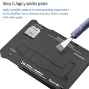 Qianli Magnetic Middle Layer BGA Reballing Platform For iPhone 14 Series