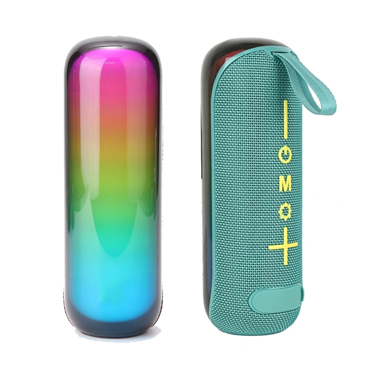 T&G TG-384 Mini Portable Bluetooth Speaker Support TF / U-disk / RGB Light(Cyan)