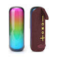 T&G TG-384 Mini Portable Bluetooth Speaker Support TF / U-disk / RGB Light(Brown) - Desktop Speaker by T&G | Online Shopping South Africa | PMC Jewellery | Buy Now Pay Later Mobicred