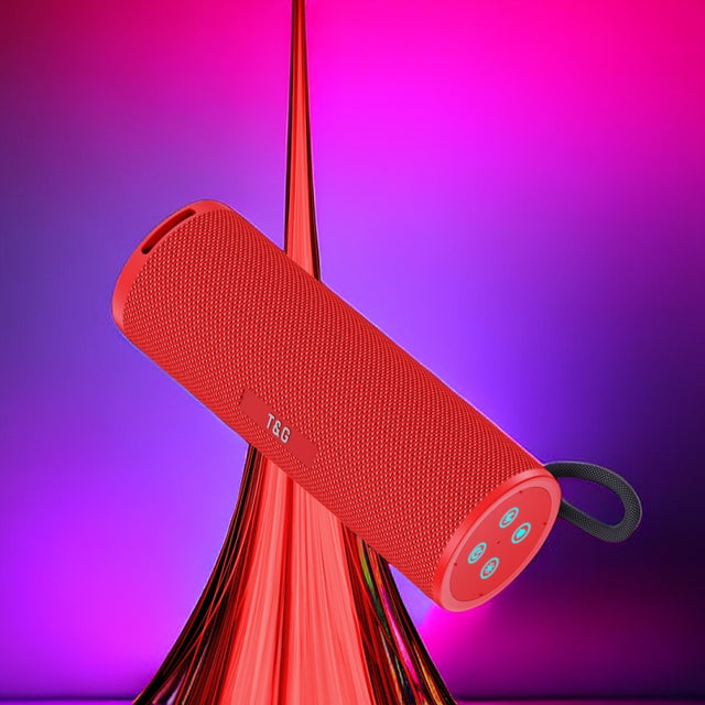 T&G TG-421 RGB BT Outdoor Water-resistant Speakers(Red)