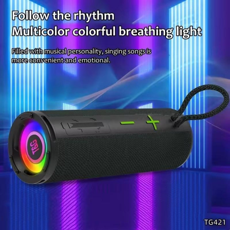 T&G TG-421 RGB BT Outdoor Water-resistant Speakers(Silver)
