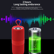 T&G TG-671 Portable Wireless 3D Stereo Subwoofer Speaker with FM/USB/LED(Blue)