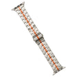 For Apple Watch SE 44mm Stainless Steel Watch Band(Starlight Orange) - free shipping - PMC TechLife - Order now!