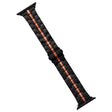 For Apple Watch Series 2 42mm Stainless Steel Watch Band(Black Orange) - free shipping - PMC TechLife - Order now!