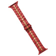 For Apple Watch 42mm Stainless Steel Watch Band(Red Yelllow) - Watch Bands by PMC TechLife | Online Shopping South Africa | PMC TechLife