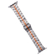 For Apple Watch 38mm Stainless Steel Watch Band(Silver Orange) - Watch Bands by PMC TechLife | Online Shopping South Africa | PMC TechLife