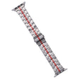 For Apple Watch 38mm Stainless Steel Watch Band(Silver Red) - free shipping - PMC TechLife - Order now!