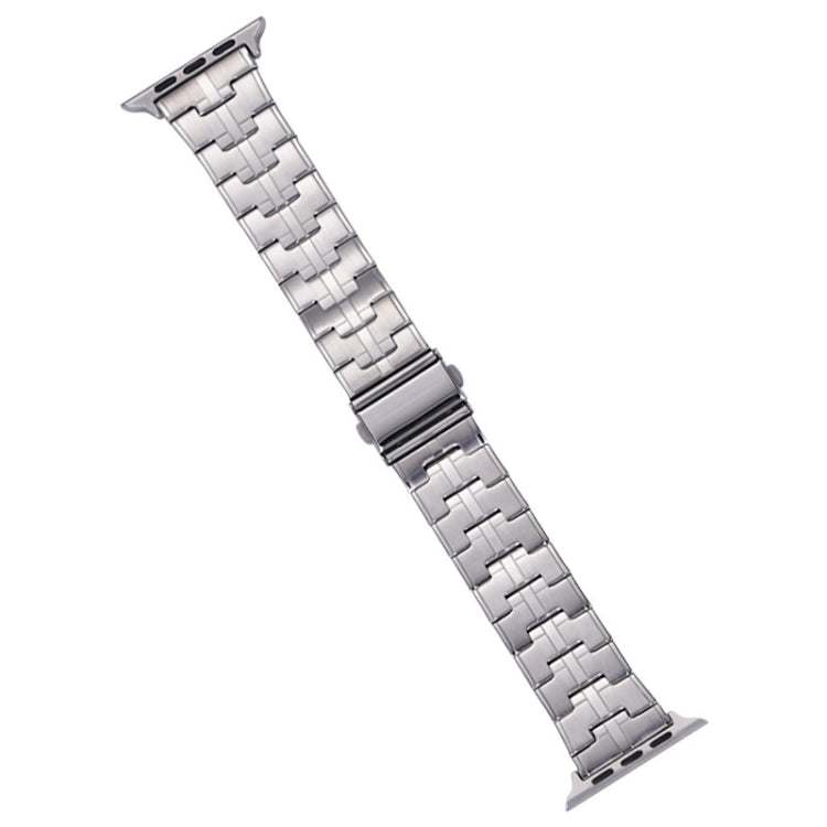 For Apple Watch 38mm Stainless Steel Watch Band(Silver)