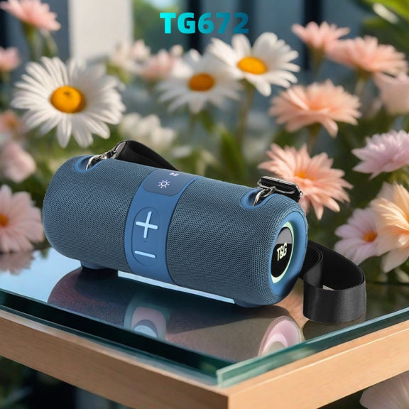 T&G TG-672 Outdoor Portable Subwoofer Bluetooth Speaker Support TF Card(Grey)