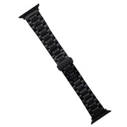 For Apple Watch 42mm Five-Beads Stainless Steel Watch Band(Black)