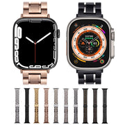 For Apple Watch Series 2 42mm Five-Beads Stainless Steel Watch Band(Silver)